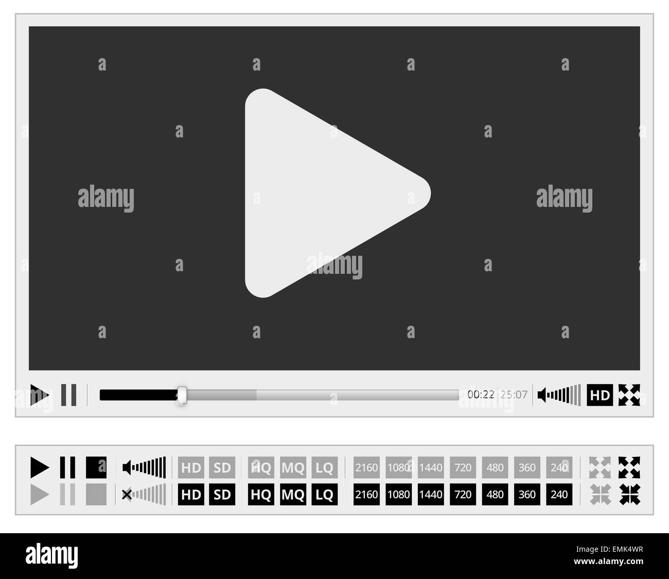 Lettore video Foto Stock