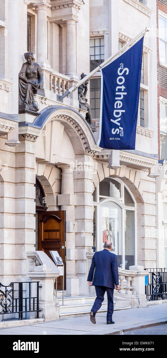 Sotheby's auction house, London, England, Regno Unito Foto Stock
