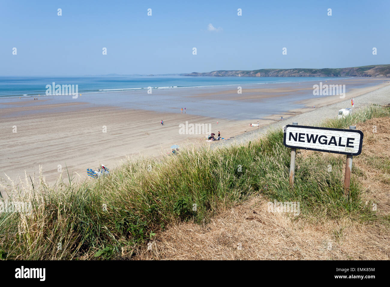 Newgale beach, Il Pembrokeshire Coast National Park Foto Stock