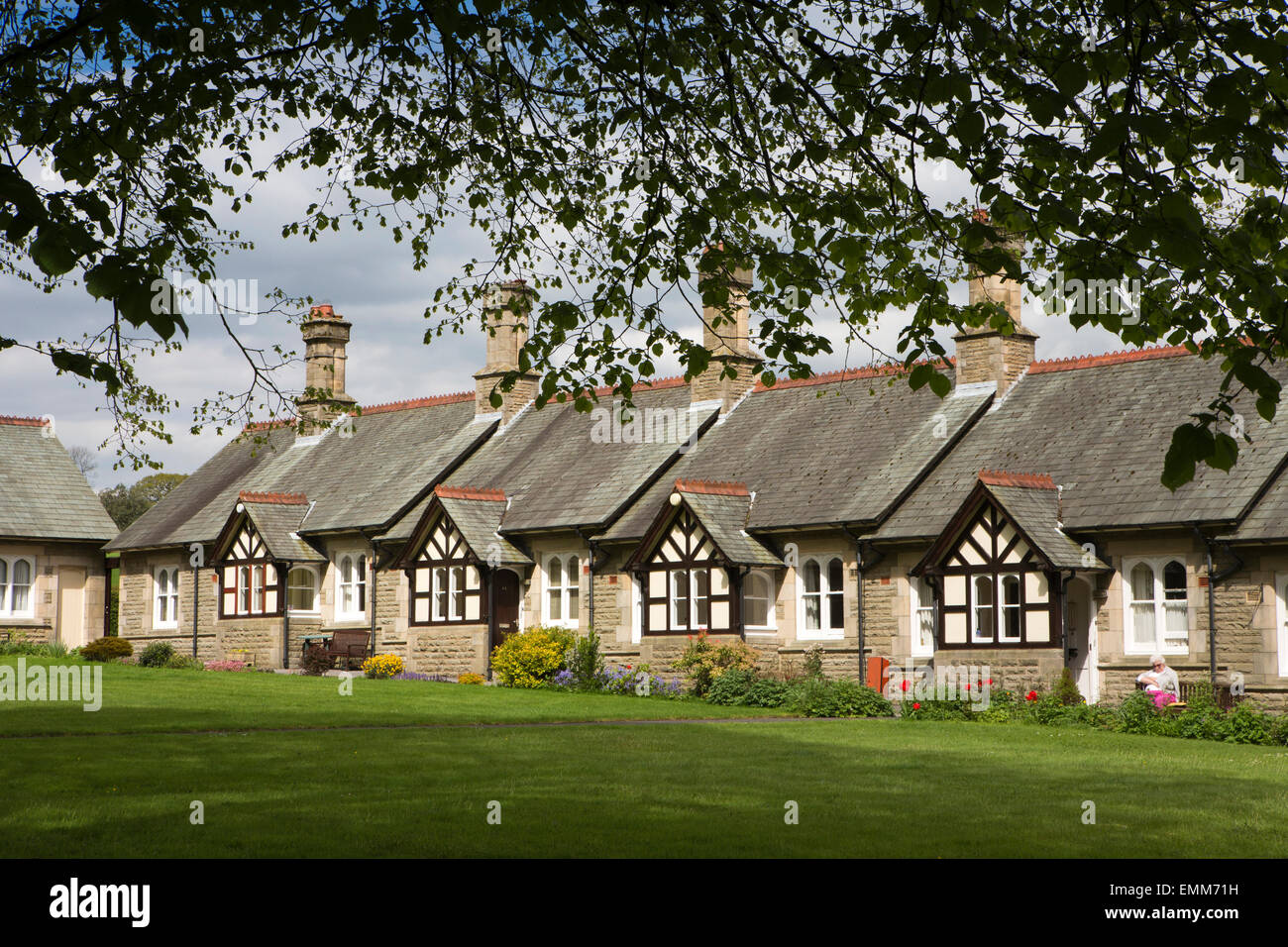 Regno Unito, Inghilterra, Lancashire, Ribble Valley, Waddington, Robert Parker's gli ospizi di carità, "Waddington Hospital' Foto Stock