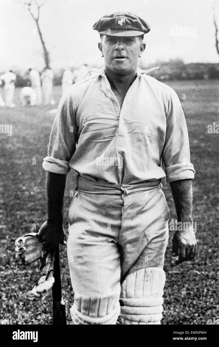 C.G McCartney, Australian cricketer. c.1930 Foto Stock