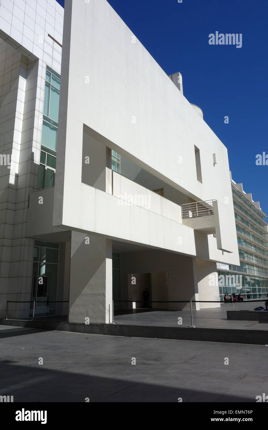 Esterno il MACBA, Barcellona museo di arte contemporanea a El Raval Foto Stock