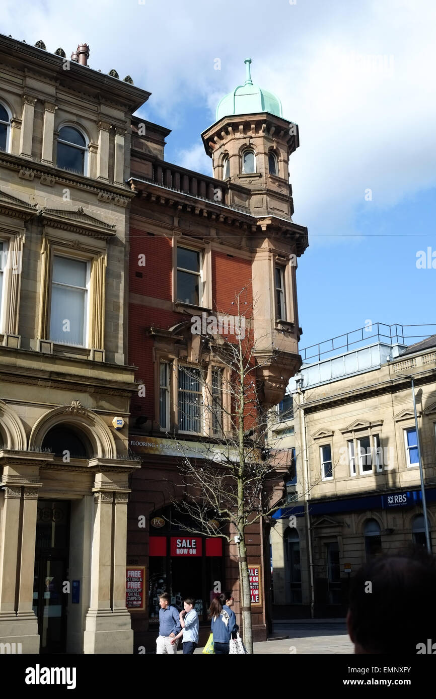 Fishergate, Preston, Lancashire, Inghilterra Foto Stock