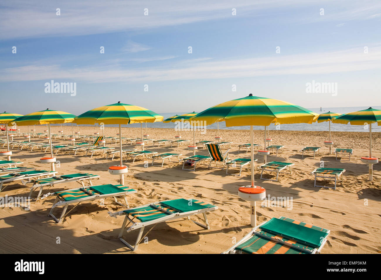 La Mattina Presto A Marotta Di Fano Spiaggia Sulla Riviera