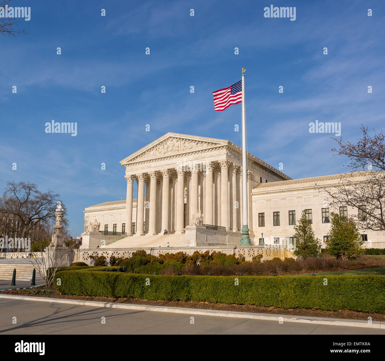 WASHINGTON, DC, Stati Uniti d'America - La Corte suprema degli Stati Uniti esterno dell'edificio. Foto Stock