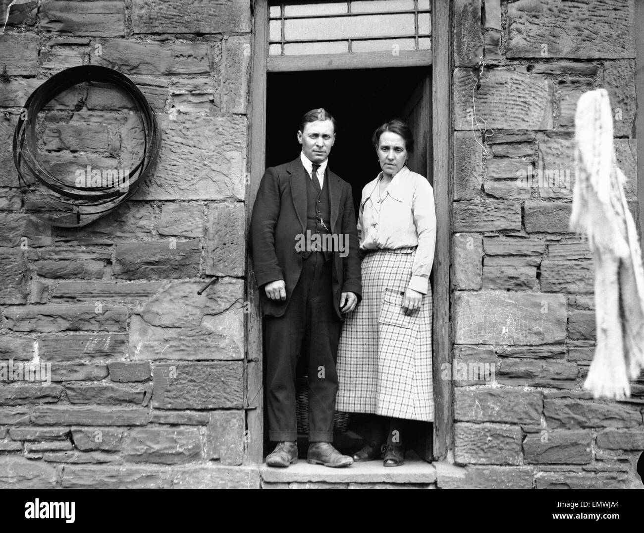 Harold Jones omicidio caso nella città di Abertillery, Monmouthshire, Galles dove otto anni Burnell Freda e Florie poco sono stati uccisi nel 1921. L'accusato, quindicenne Harold Jones, è stato provato e assolto di Freda's assassinio ed è andato a k Foto Stock