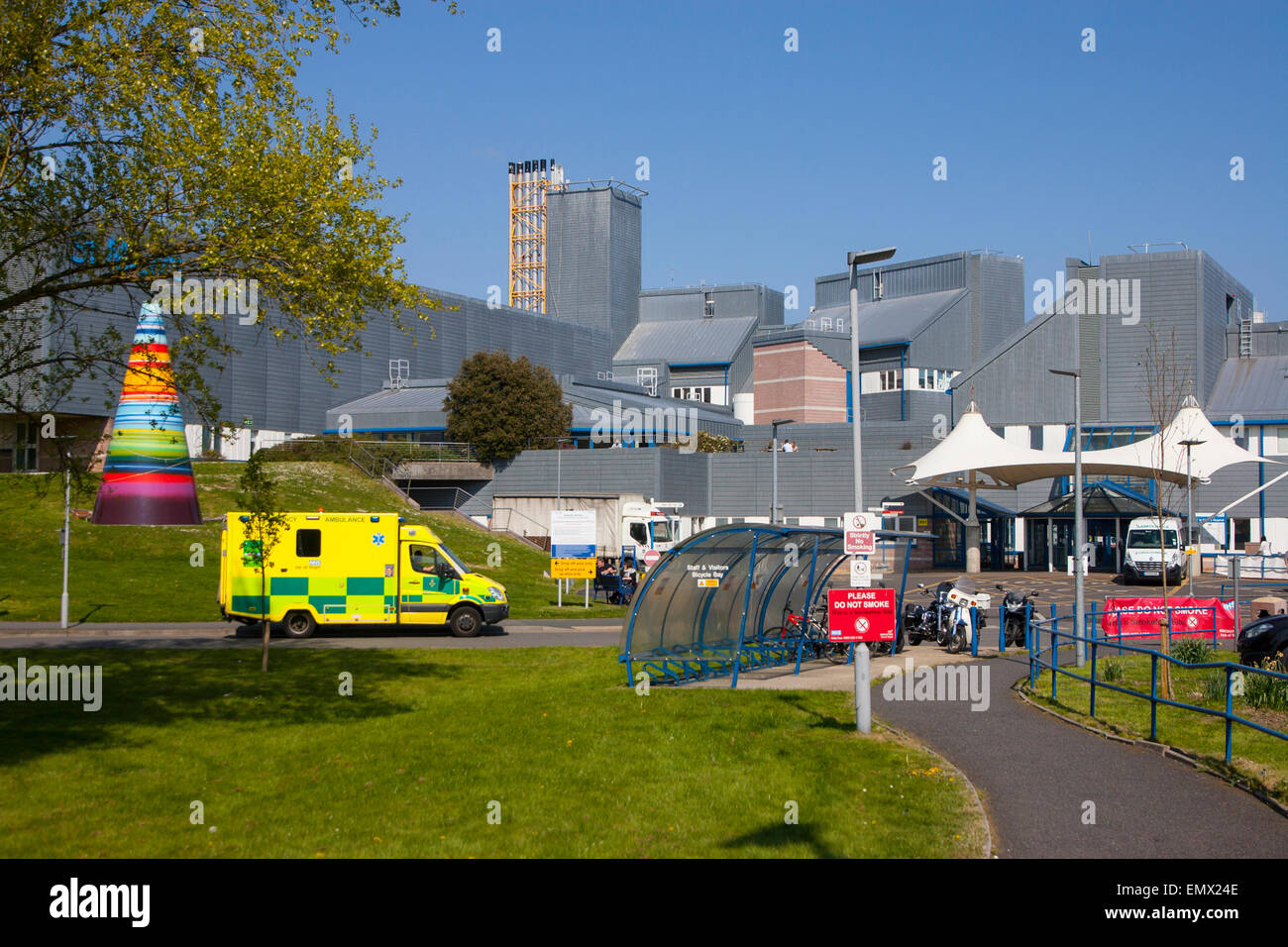 Emergenza e di intervento in caso di incidenti, St Mary, ospedale, Newport,Isle of Wight, Eng;e, Regno Unito, Foto Stock