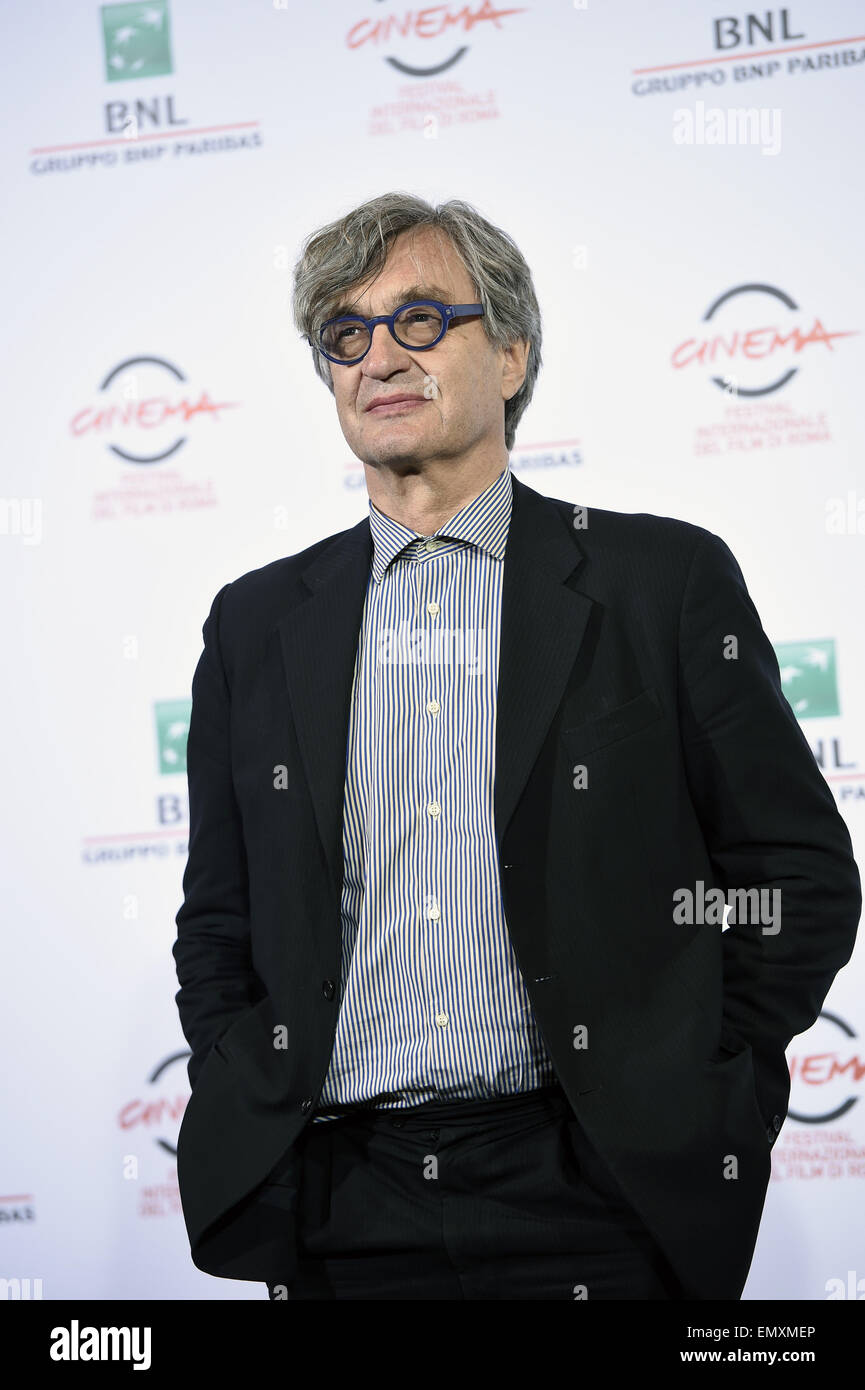 Festa del Cinema di Roma - "Il sale della terra' - Photocall con: Wim Wenders dove: Roma, Italia Quando: 19 Ott 2014 Foto Stock
