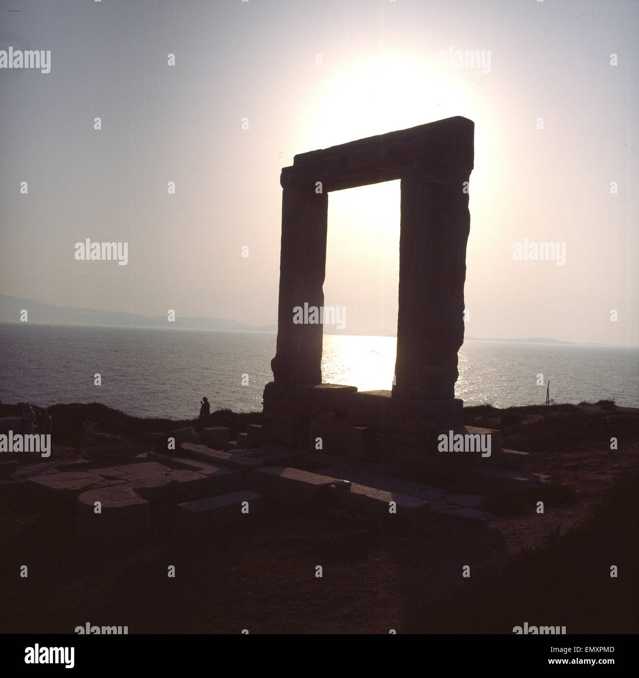 Griechenland, Kykladen, Insel Naxos, Apollo Tempel Foto Stock