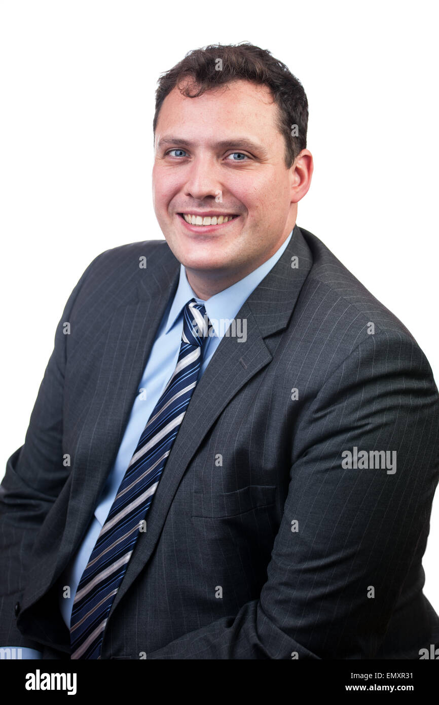 Allegro uomo d affari Foto Stock