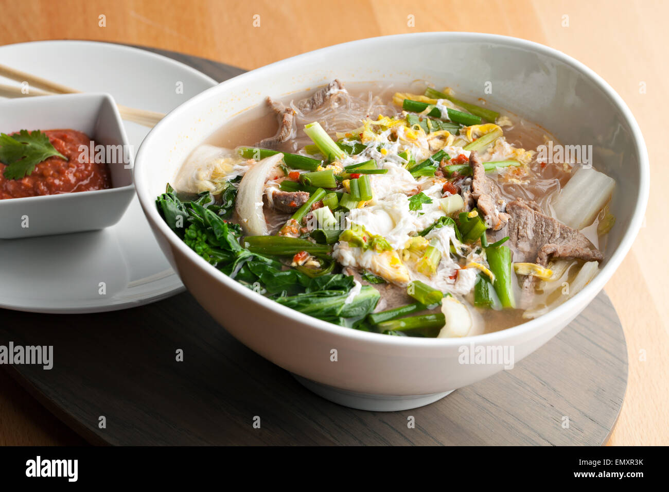 Stile Thailandese zuppa a base di carni bovine Foto Stock