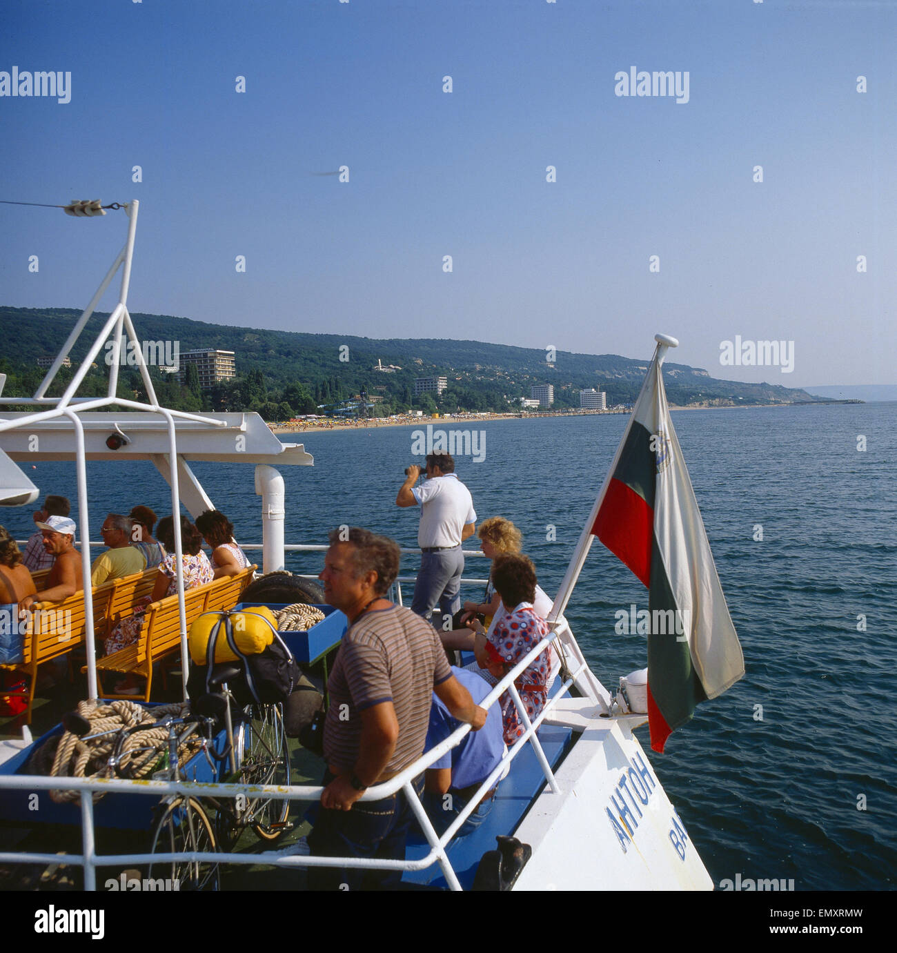 Bulgarien, Schwarzmeerküste, Goldstrand, Schiffsausflug Foto Stock