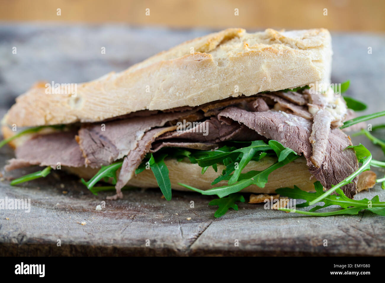 Roast beef sandwich Foto Stock