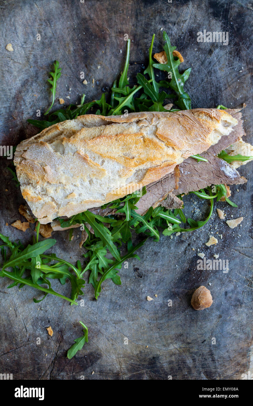 Roast beef sandwich Foto Stock