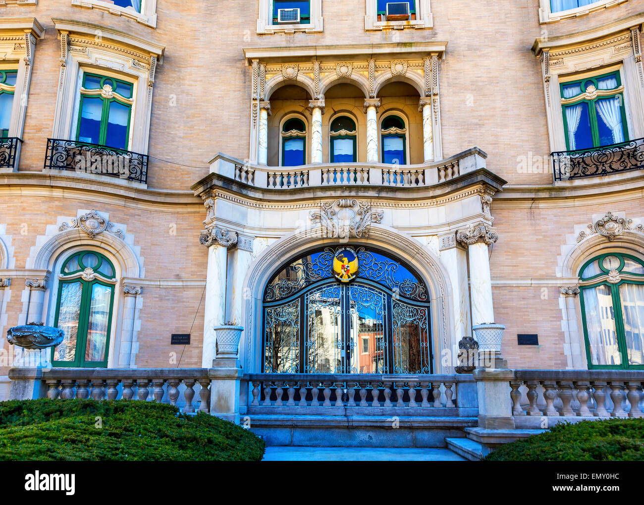 Ambasciata indonesiana Embassy Row Massachusetts Avenue a Washington DC Foto Stock