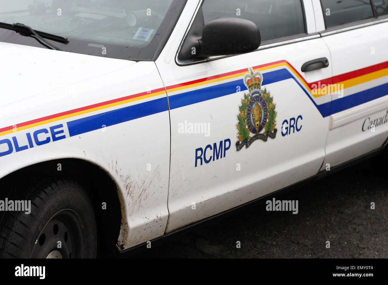 Un RCMP auto della polizia. Foto Stock