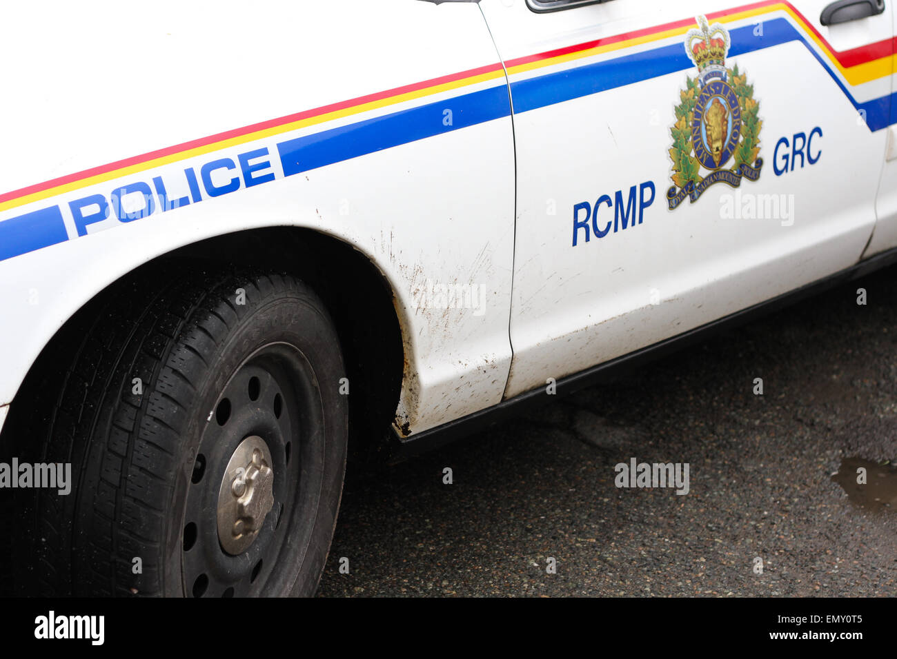 Un RCMP auto della polizia. Foto Stock