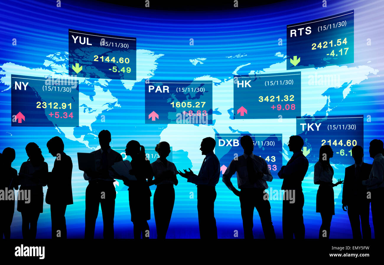 Stock Exchange mercato concetti commerciali Foto Stock