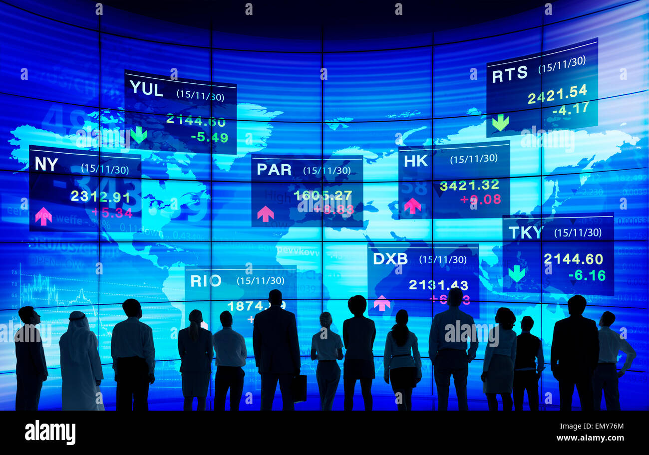 Stock Exchange mercato concetti commerciali Foto Stock