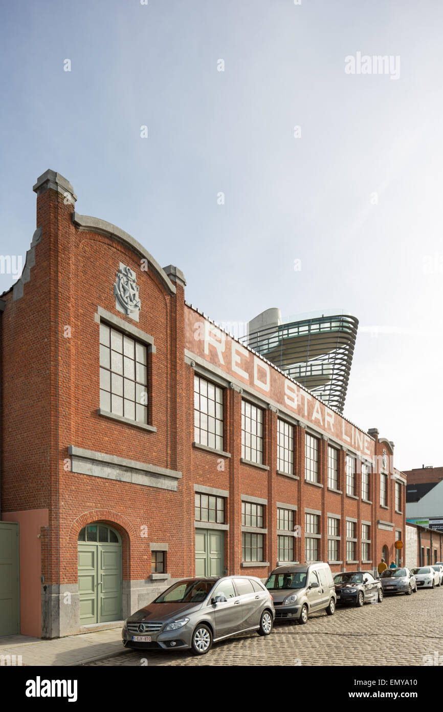 Belgio, Antwerpen - stella rossa Museo di linea Foto Stock