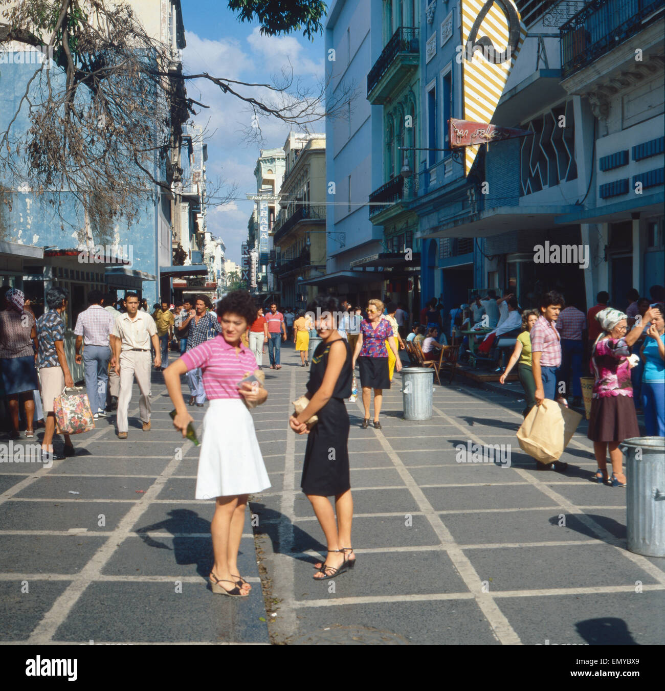 Eine Reise nach Havanna, Kuba, Karibik 1970er Jahre. Un viaggio a L'Avana, Cuba, il Caribe 1970s. Foto Stock