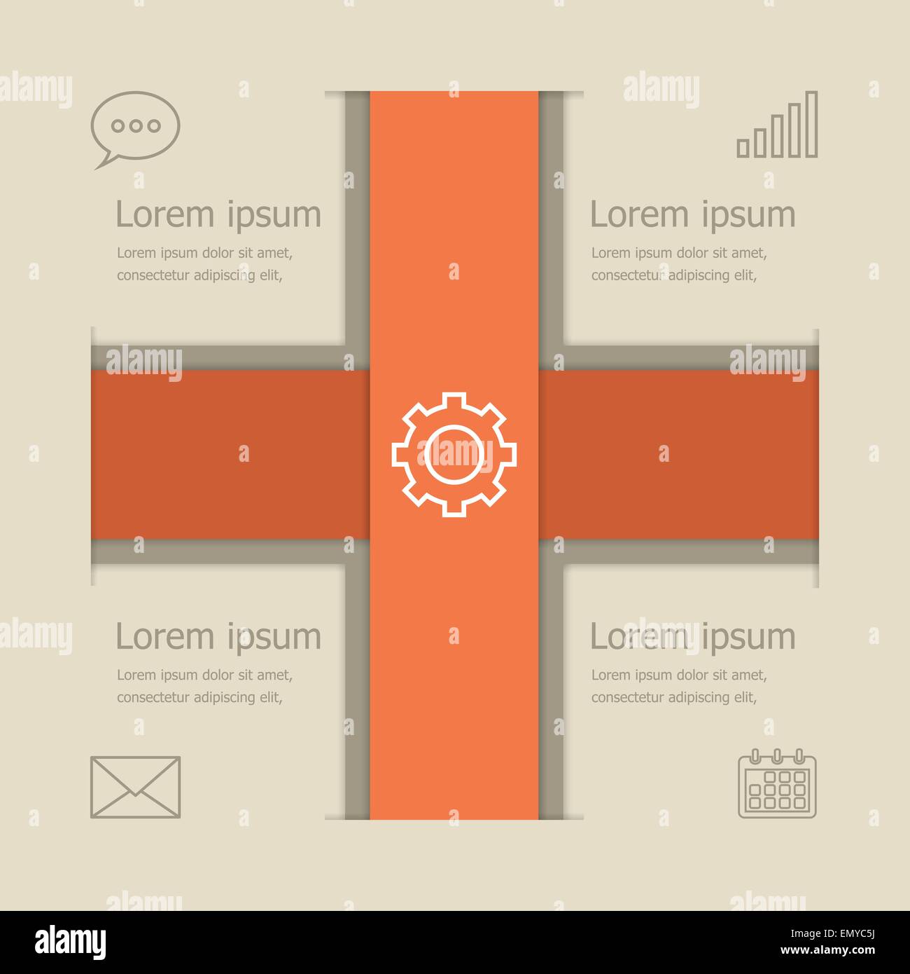 Vettore astratto banner design infografico, vettore di stock Illustrazione Vettoriale