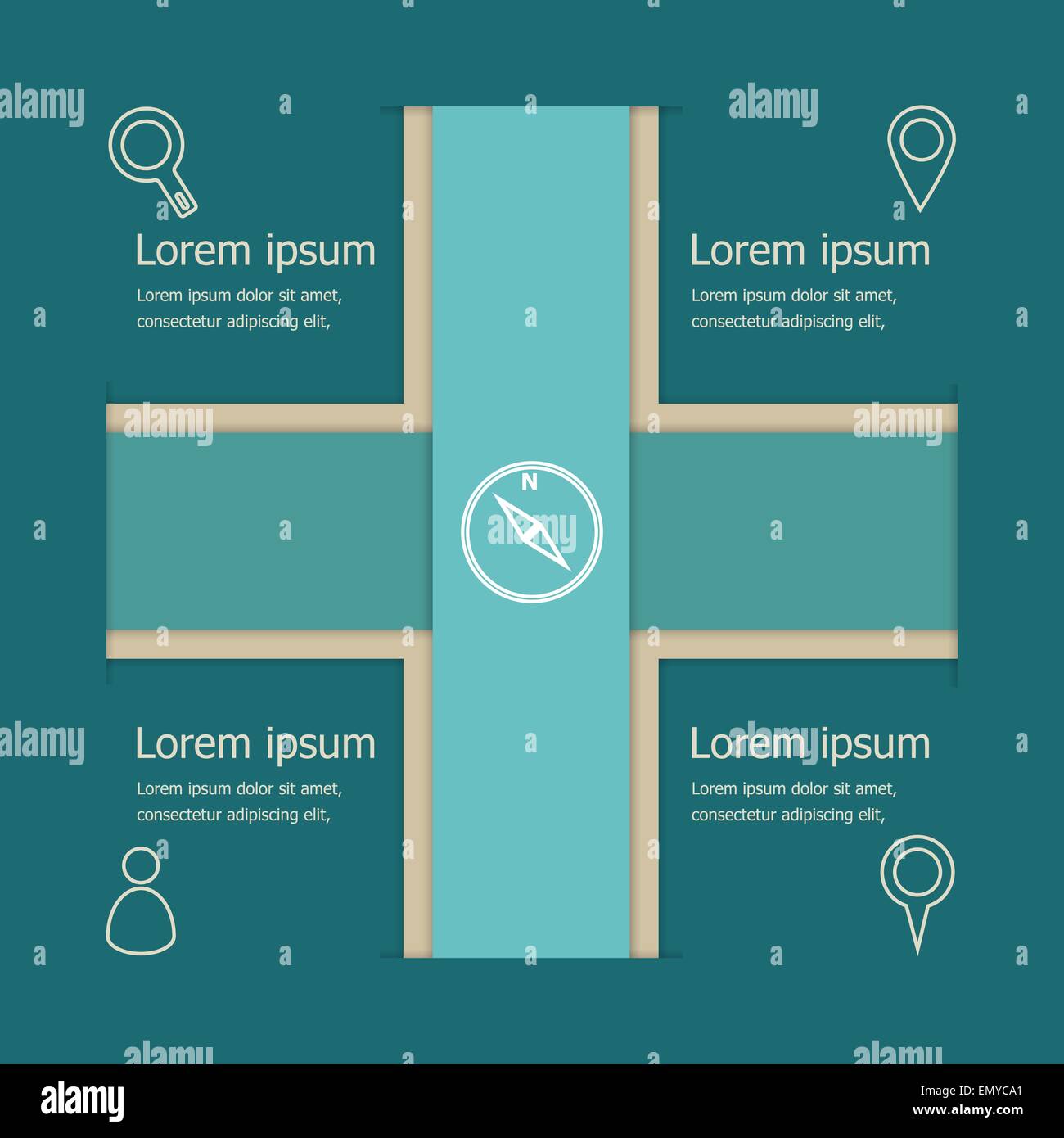 Vettore astratto banner modello infografico, vettore di stock Illustrazione Vettoriale