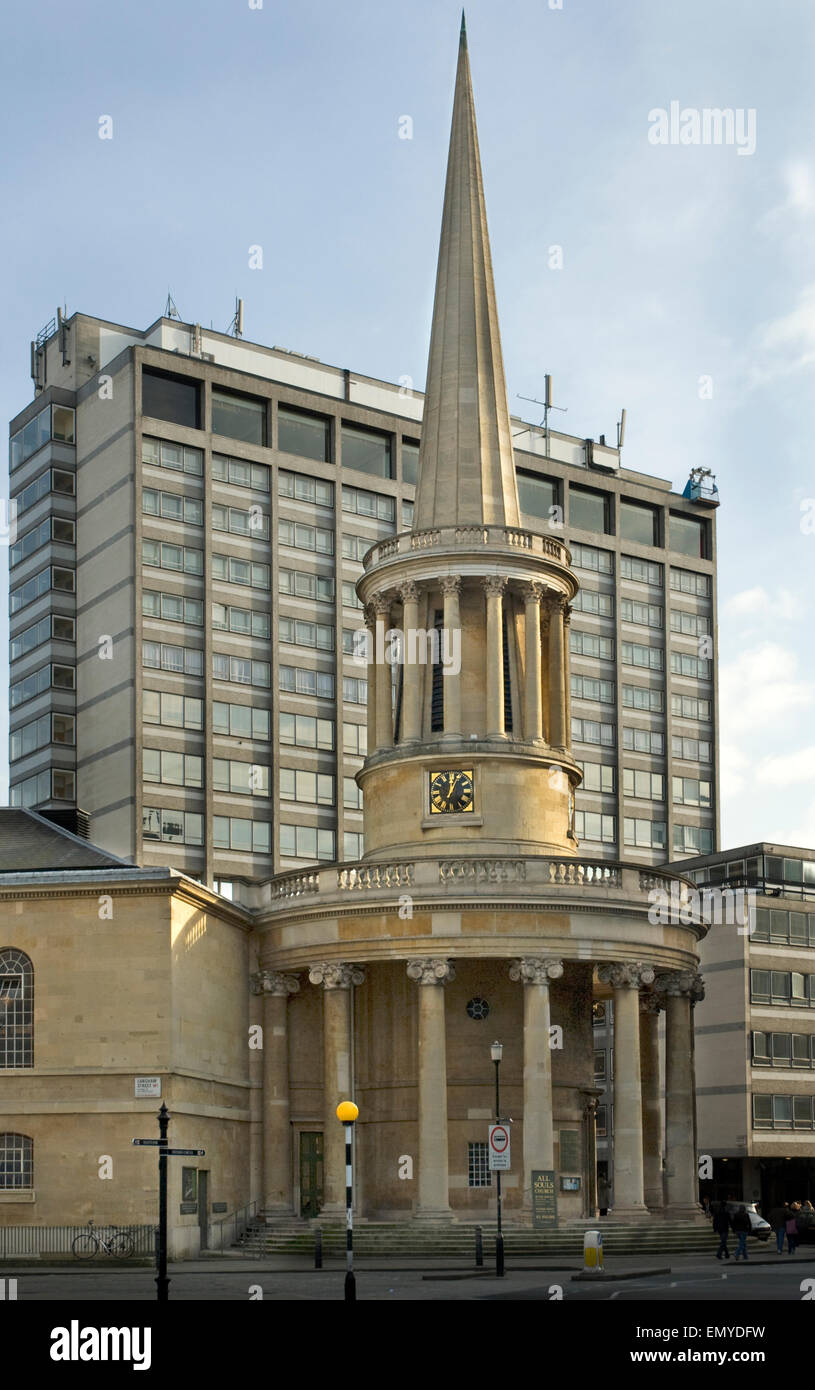 Tutte le anime Chiesa Langham Place London Foto Stock