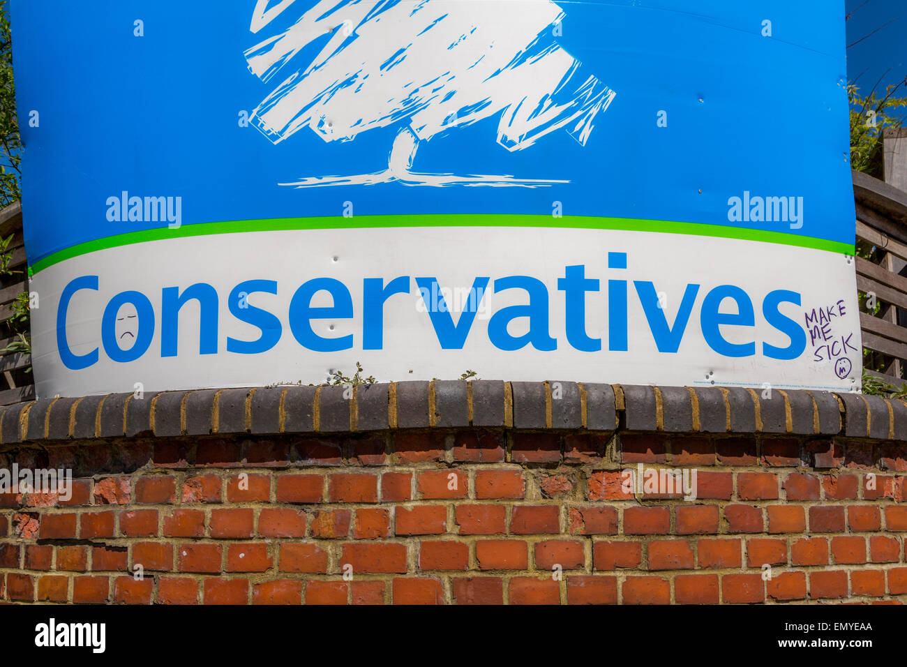 Rovinato, conservatori elezioni generali poster della campagna Foto Stock
