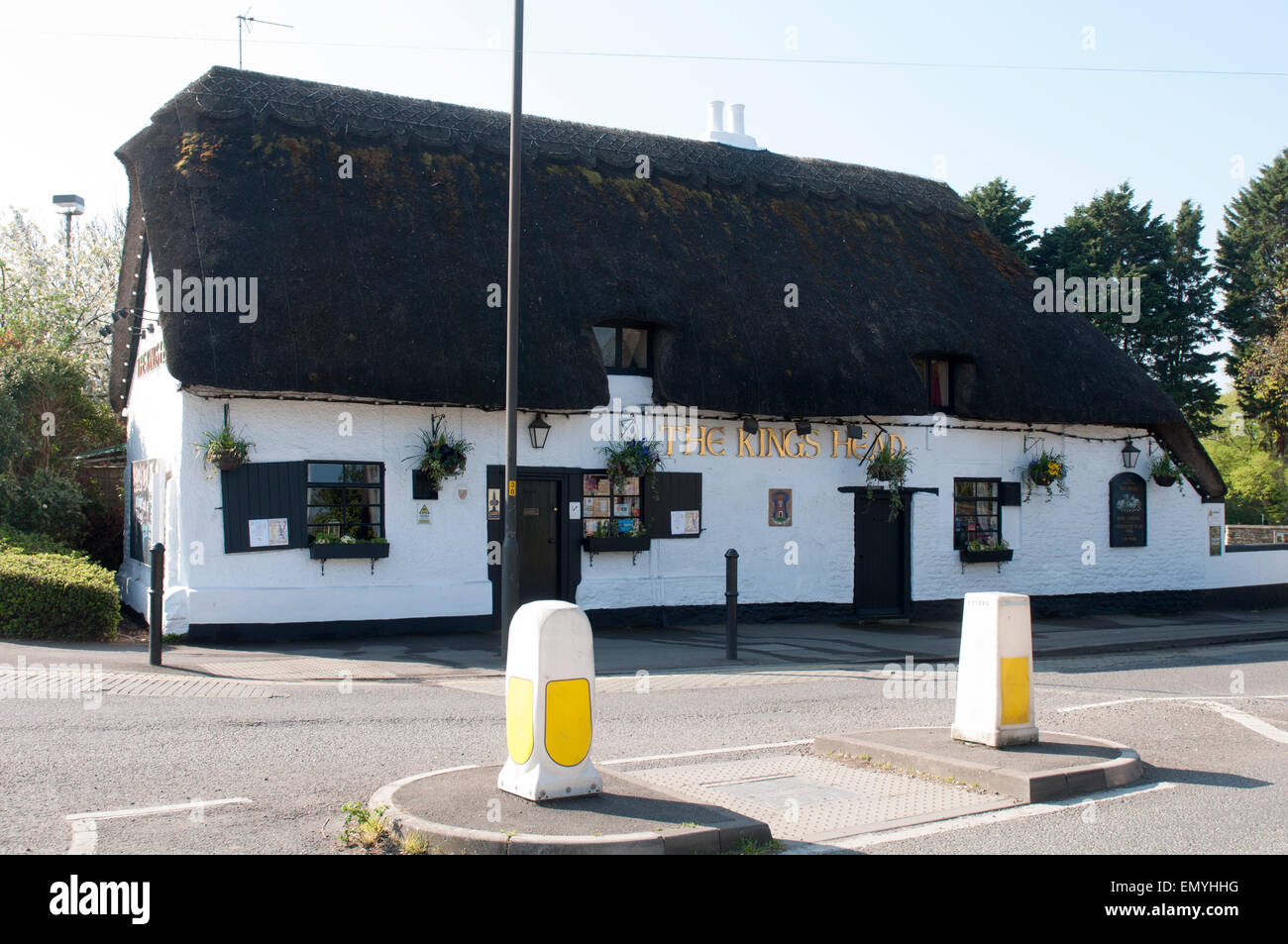 Il Kings Head Pub, Vescovo di Cleeve, Gloucestershire, England, Regno Unito Foto Stock