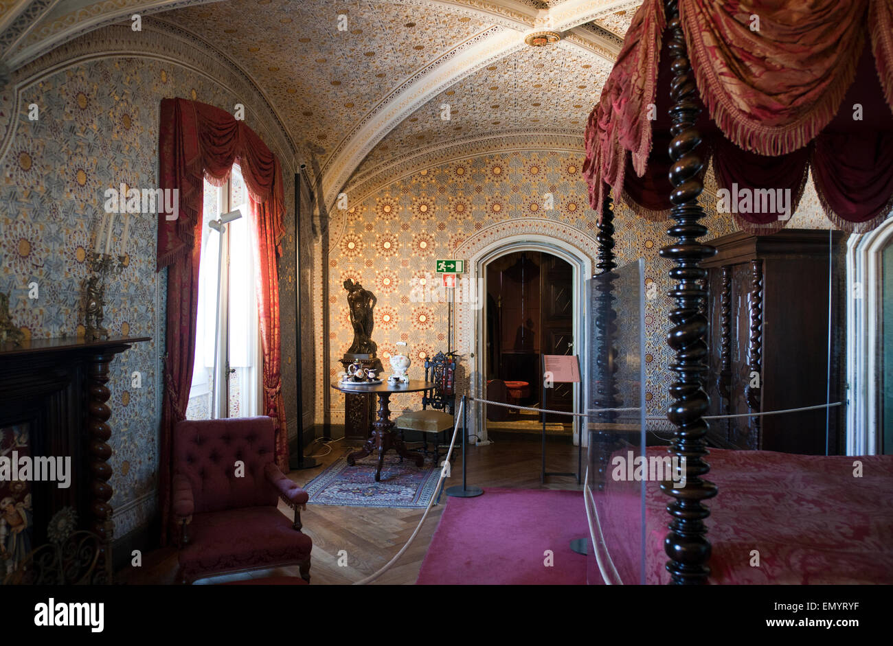 Palácio da Pena Dressing room - Sintra, Portogallo Foto Stock