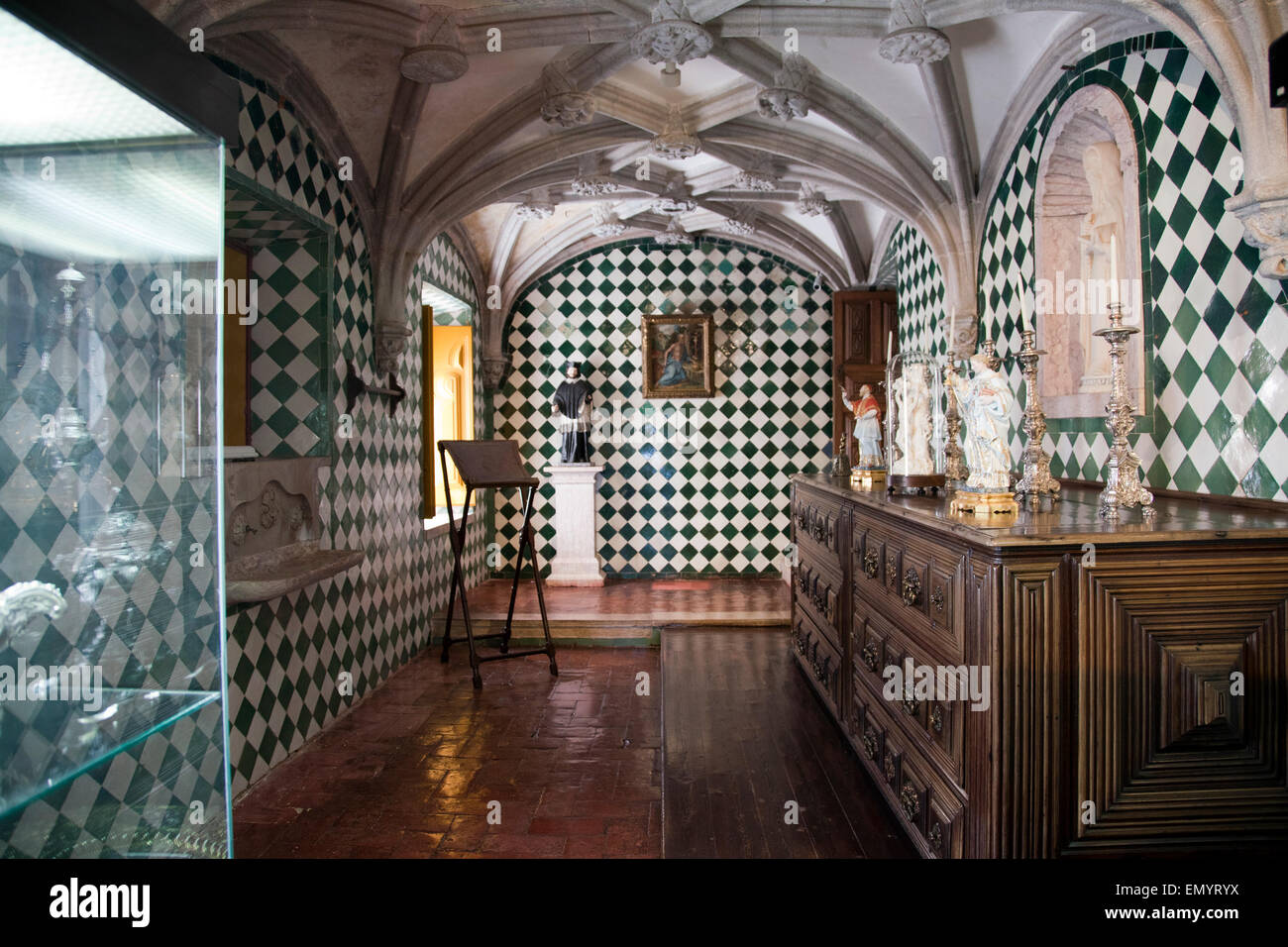 Palácio da Pena Sacrestia Camera - Sintra, Portogallo Foto Stock