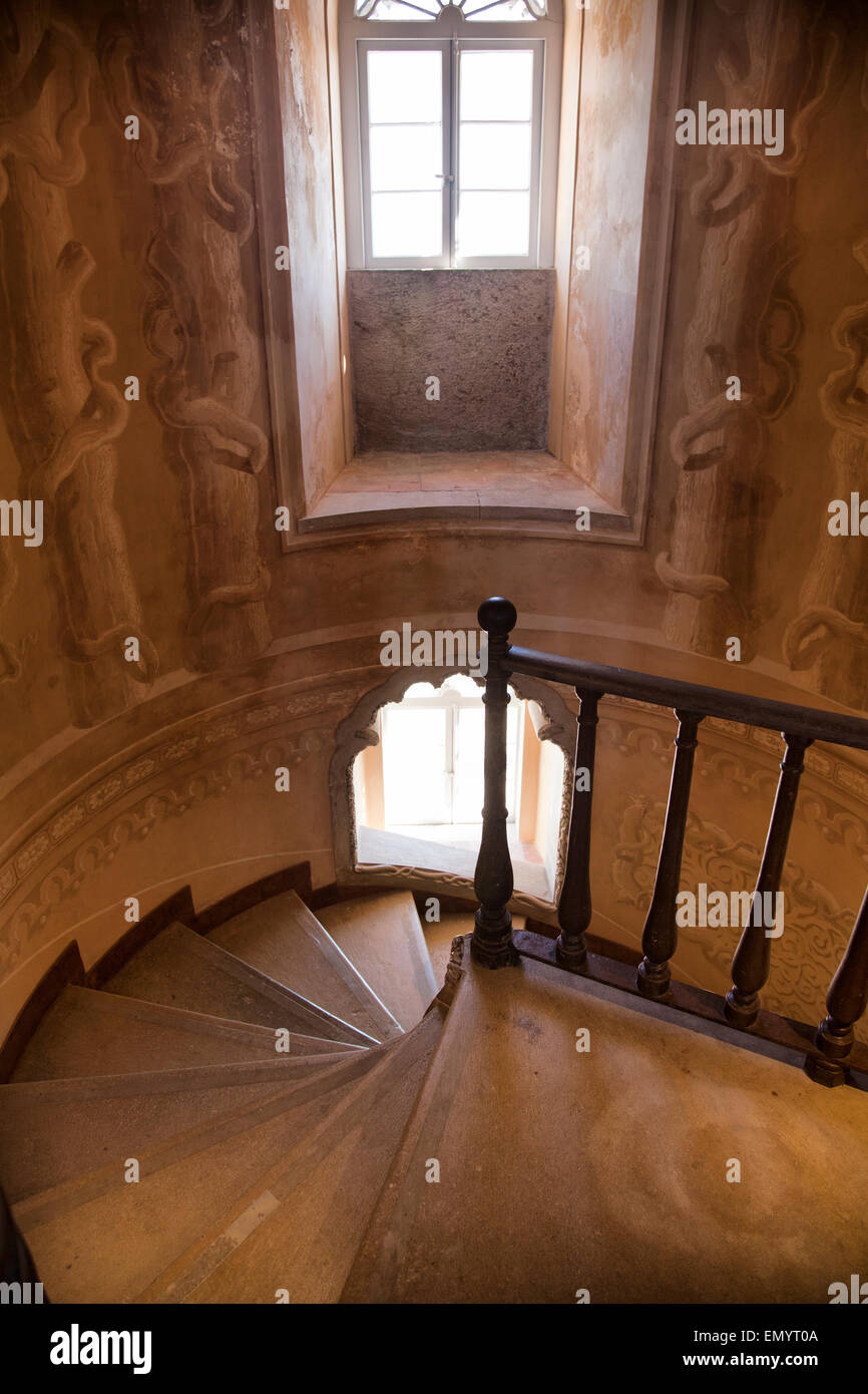 Palácio da Pena scala - Sintra, Portogallo Foto Stock