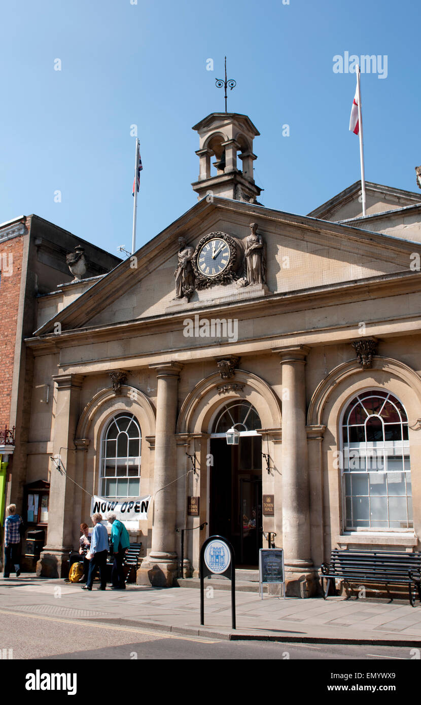 Il Municipio, High Street, Tewkesbury, Gloucestershire, England, Regno Unito Foto Stock