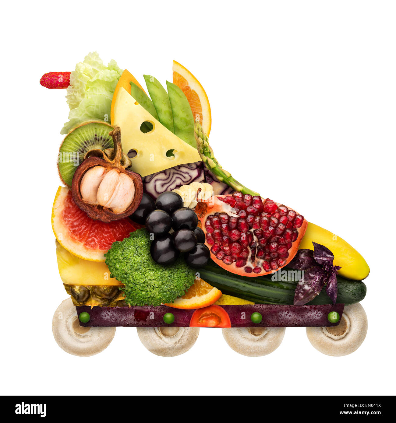 Veggie rullo inline. Foto Stock