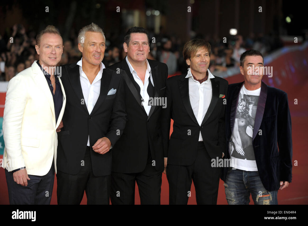 'Soul ragazzi del mondo occidentale" Proiezione documentario - Arrivi con: Spandau Ballet,Tony Hadley,Martin Kemp,Gary Kemp,Steve Norman,John Keeble dove: Roma, Italia Quando: 20 Ott 2014 Foto Stock