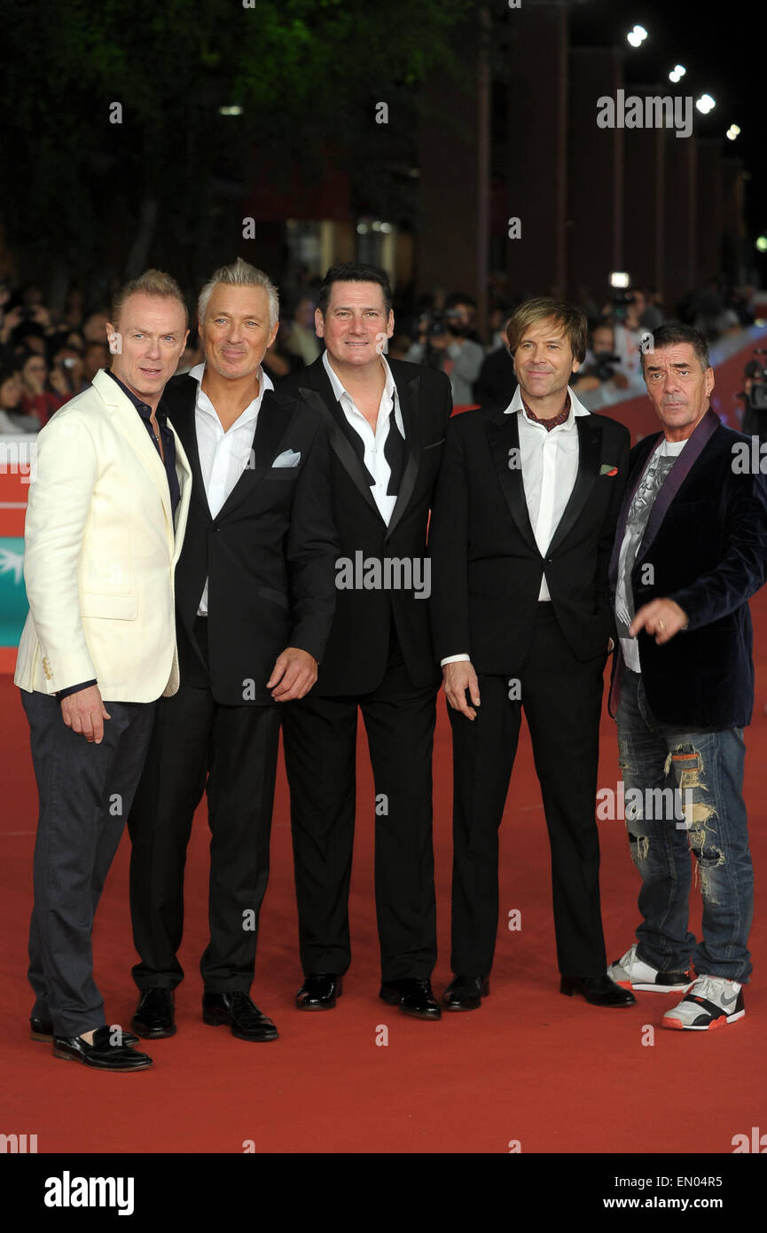 'Soul ragazzi del mondo occidentale" Proiezione documentario - Arrivi con: Spandau Ballet,Tony Hadley,Martin Kemp,Gary Kemp,Steve Norman,John Keeble dove: Roma, Italia Quando: 20 Ott 2014 Foto Stock