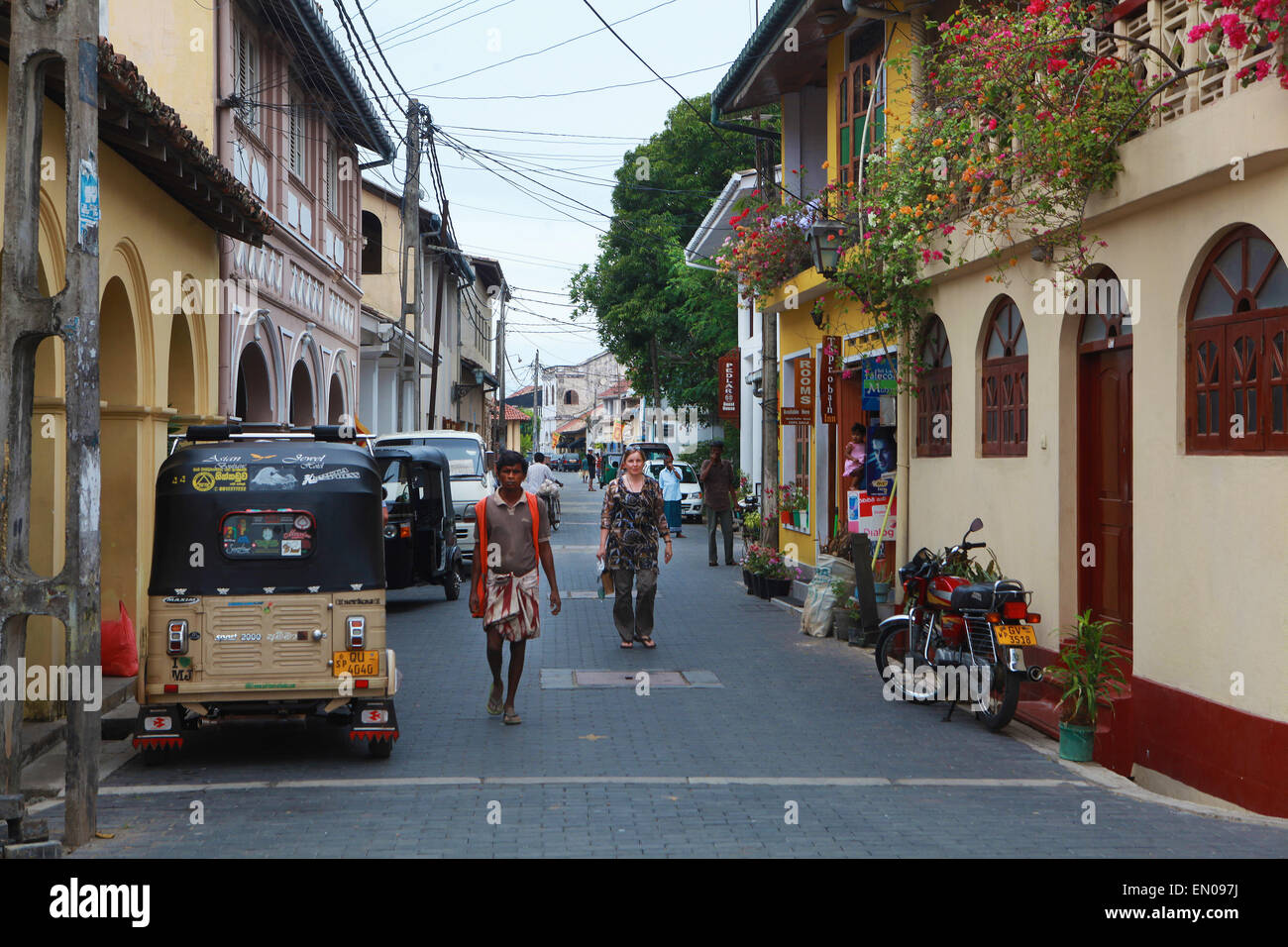Sri Lanka,Galle: Pedlar Street Foto Stock