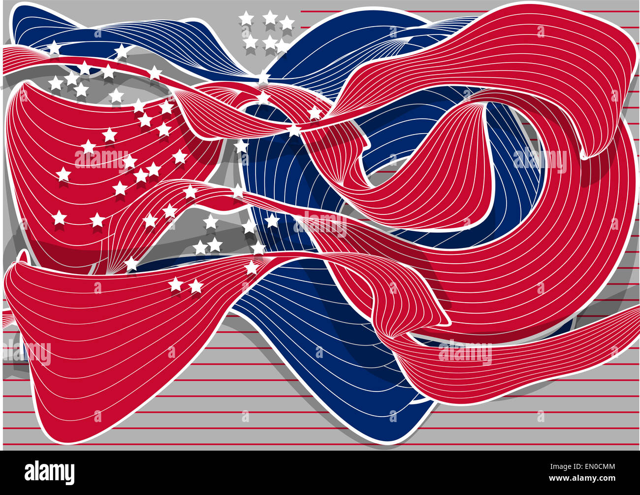 Abstract bandiera americana Foto Stock