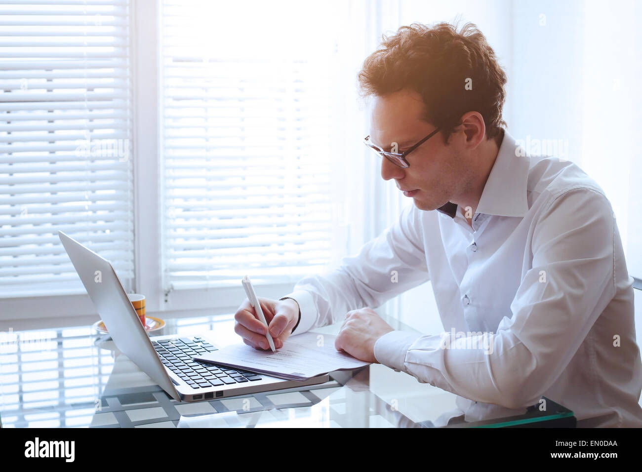 lavoro d'ufficio Foto Stock