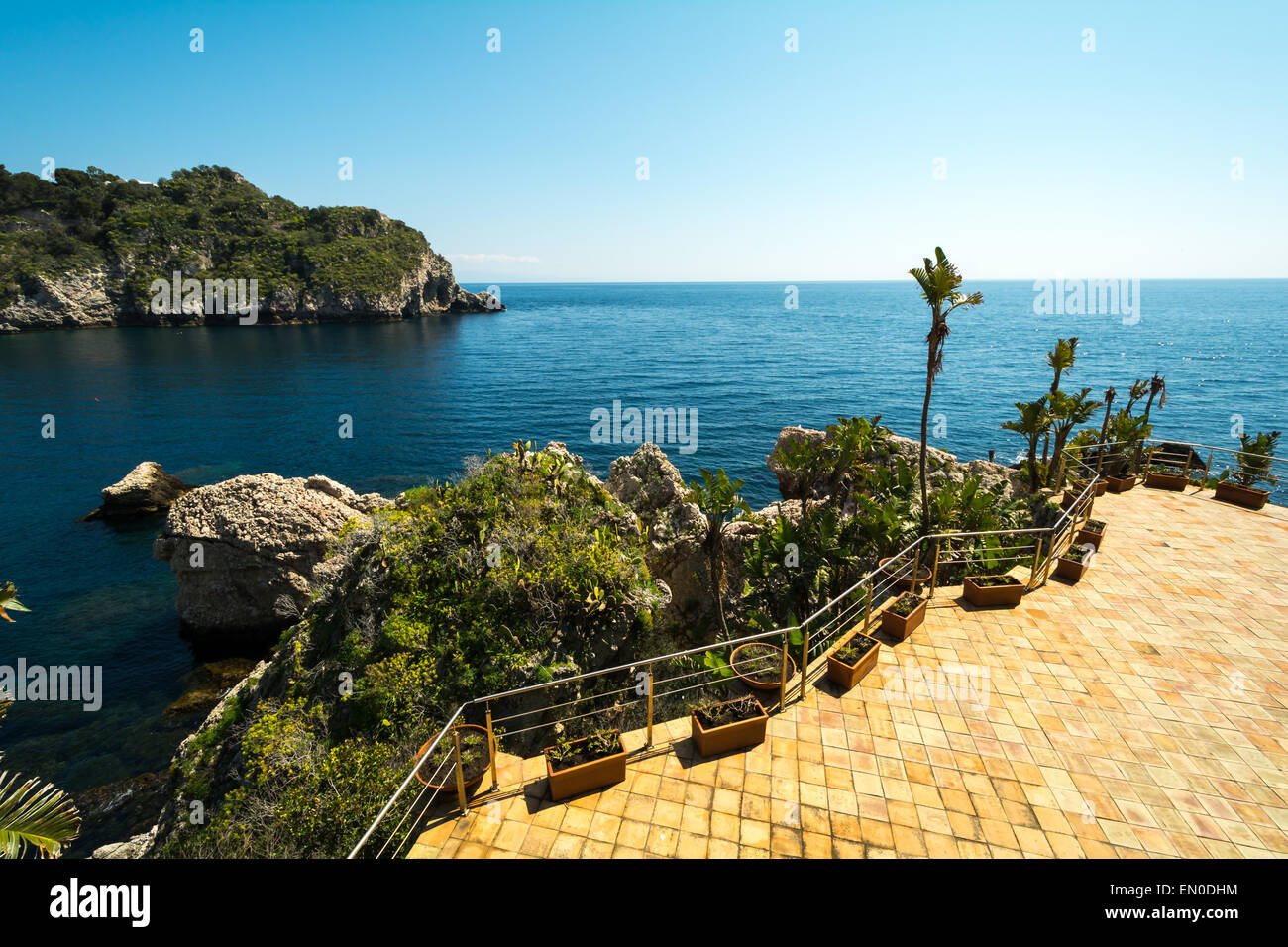 Isola Bela in Sicilia a Taormina, Italia Foto Stock