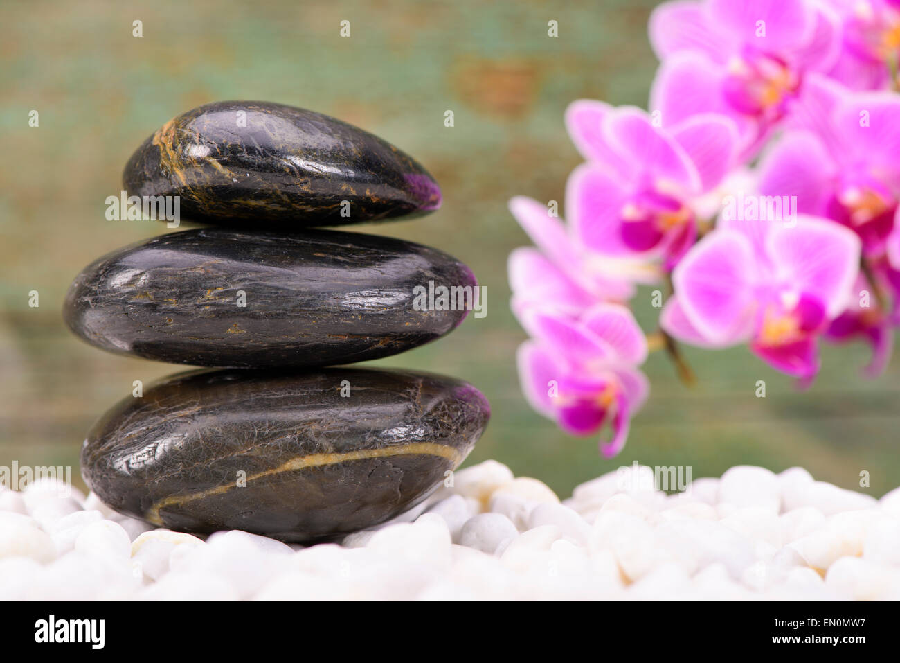 ZEN giapponese con giardino feng shui Foto Stock