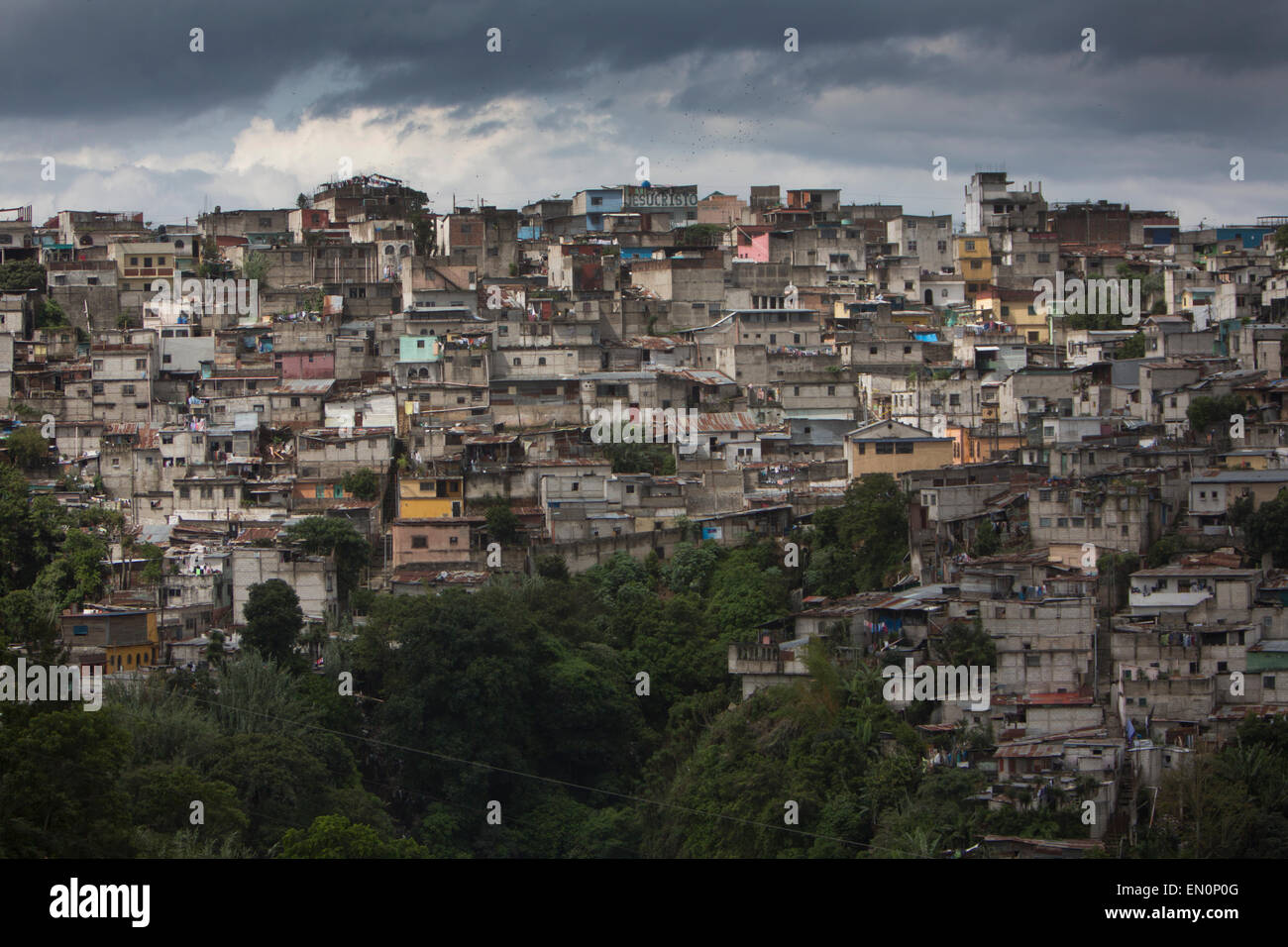 Baraccopoli di Città del Guatemala Foto Stock
