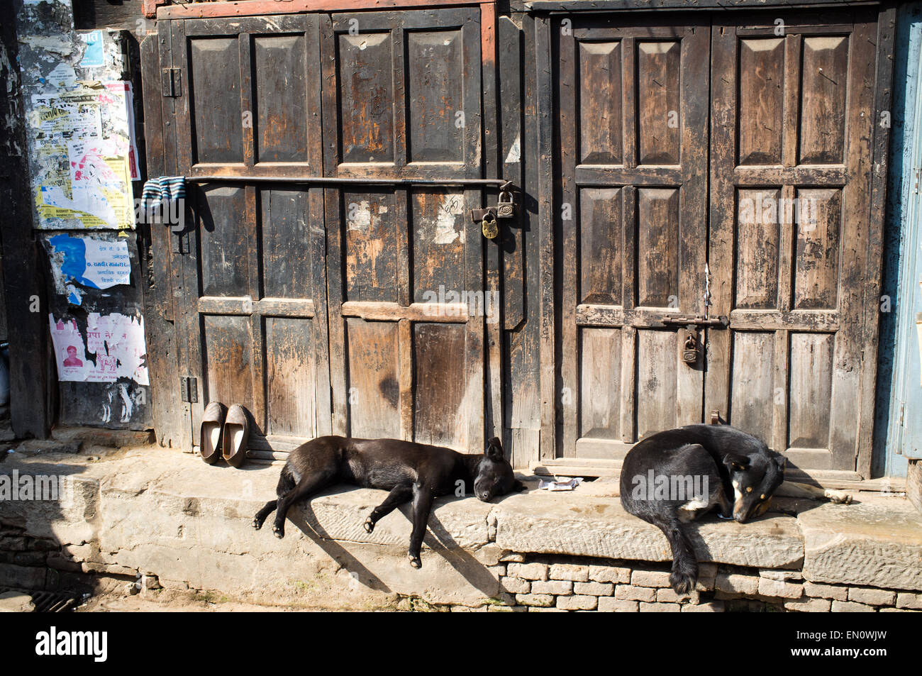 Scena di strada, Kathmandu, Nepal Foto Stock