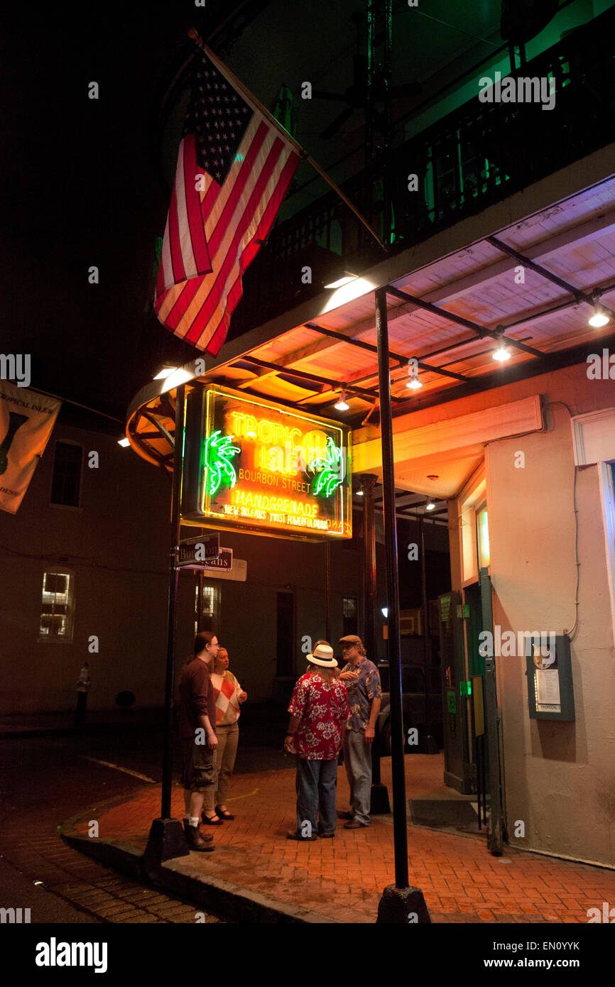 NEW ORLEANS, Louisiana,USA: Quartiere Francese music club Foto Stock
