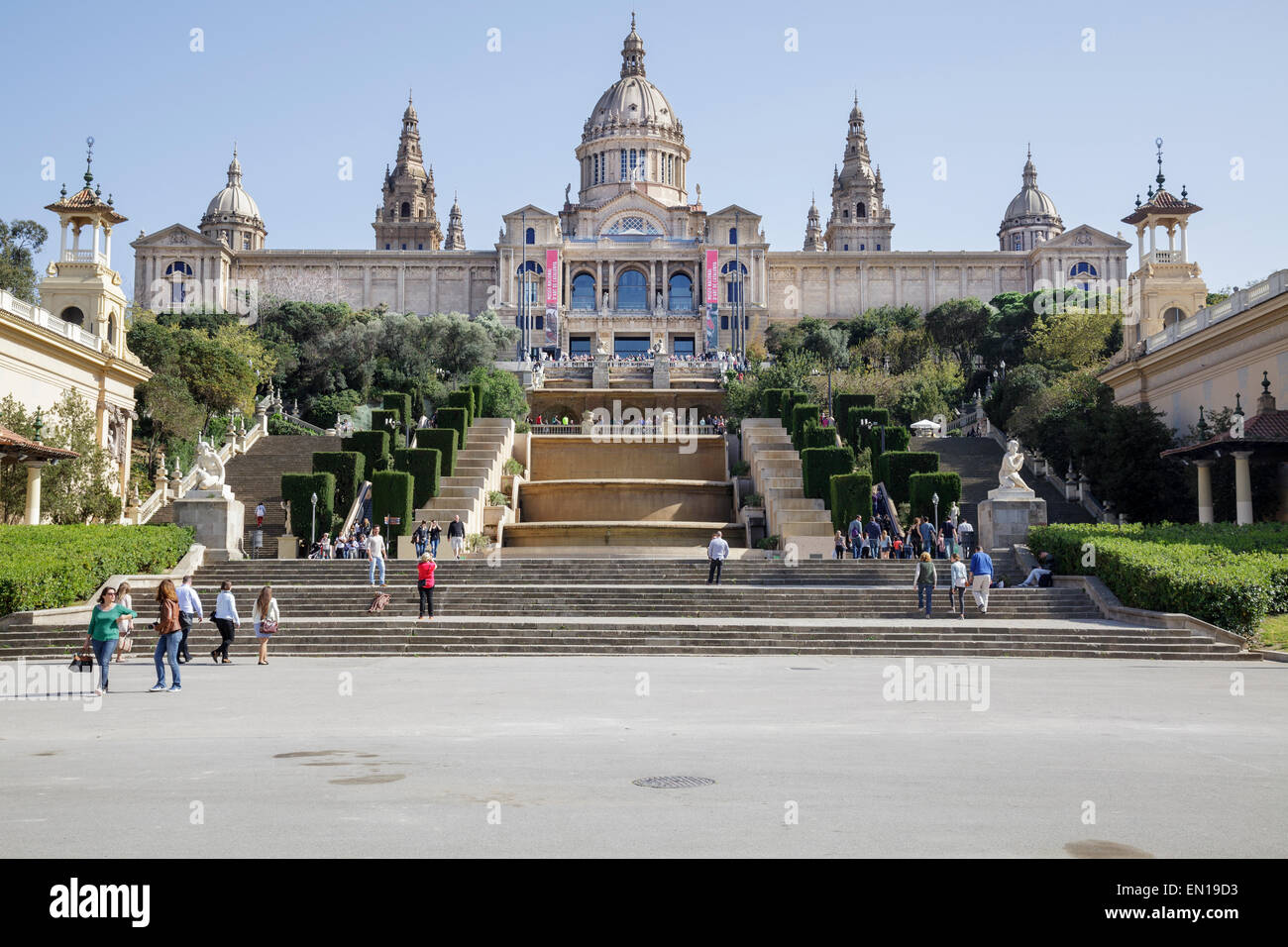 Museo nazionale d'Arte della Catalogna, Barcellona, in Catalogna, Spagna Foto Stock