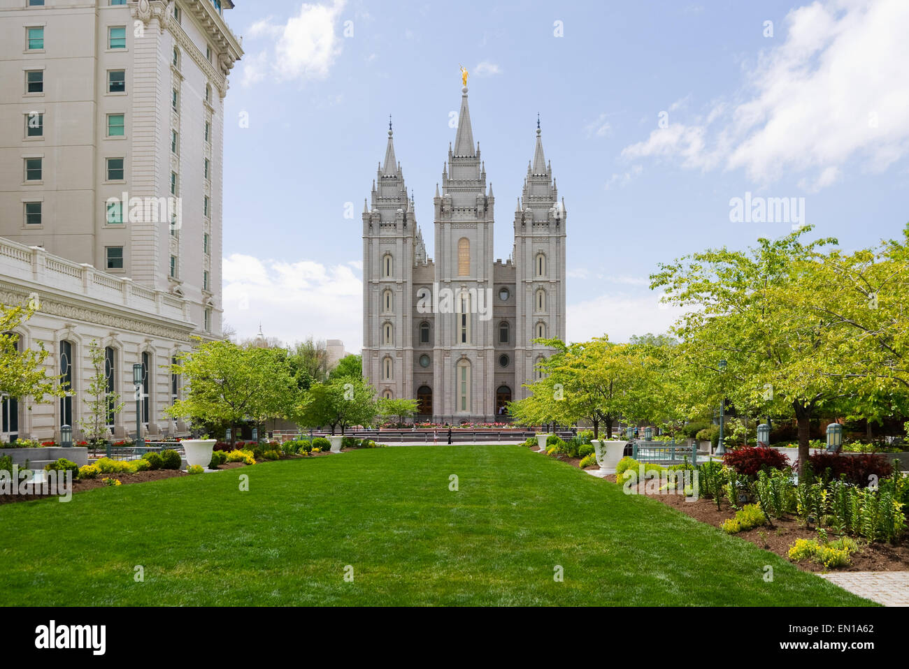 Salt Lake Tempio di Salt Lake City, Utah Foto Stock