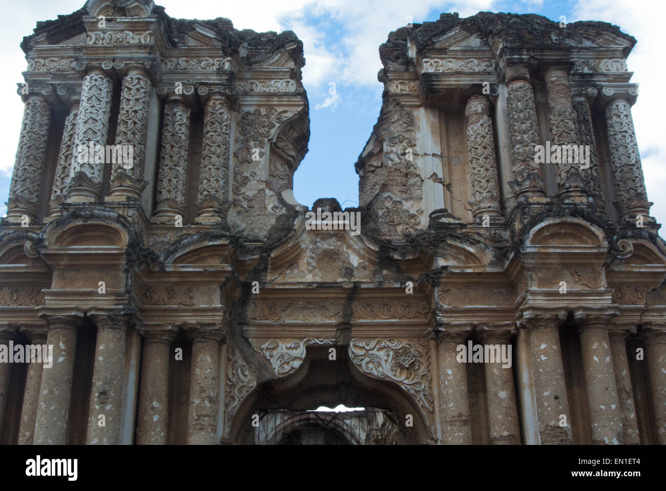 La Iglesia El Carmen, la Antigua, Guatemala, UNESCO Foto Stock