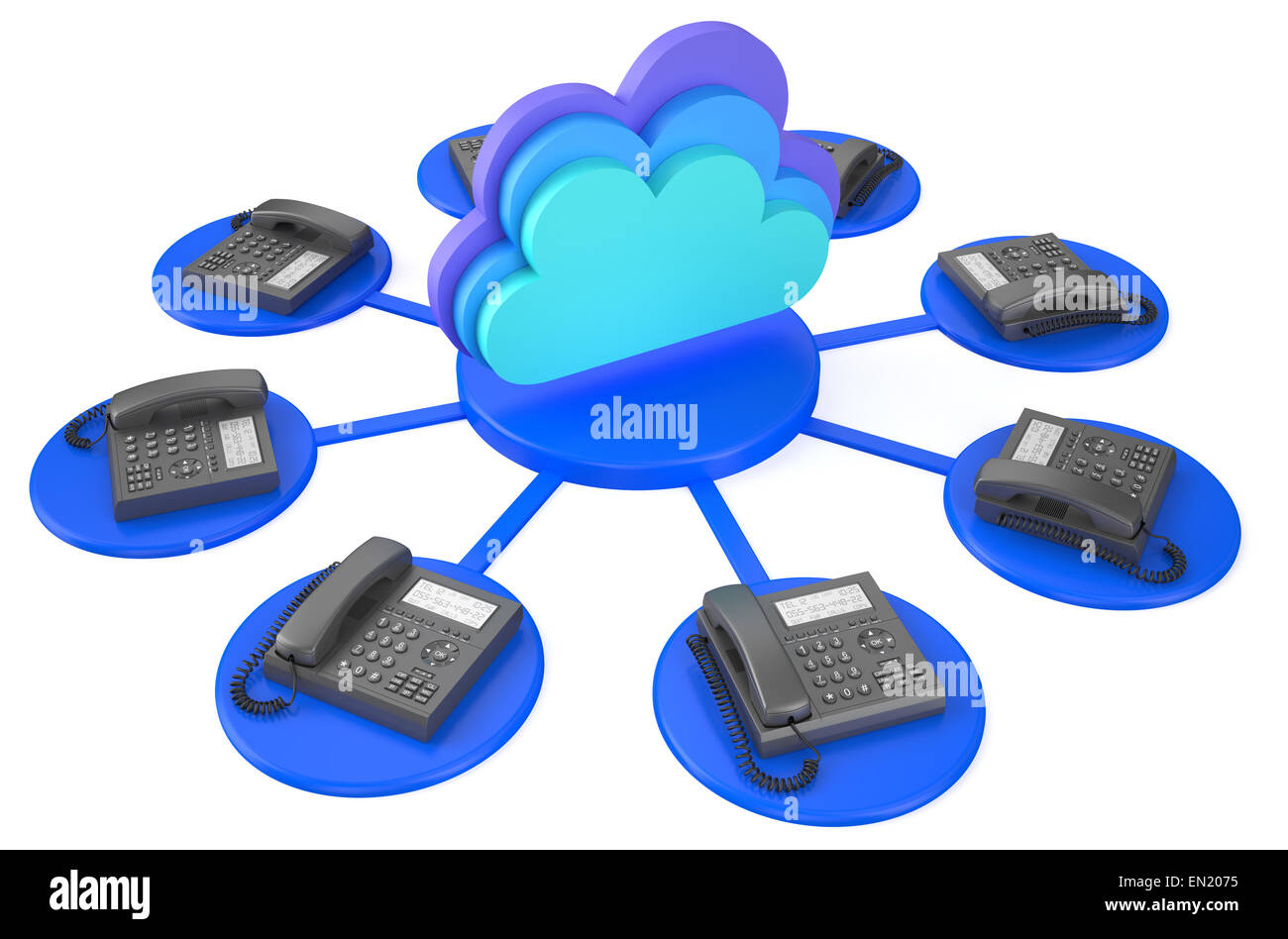 Concetto di comunicazione, isolato su sfondo bianco Foto Stock