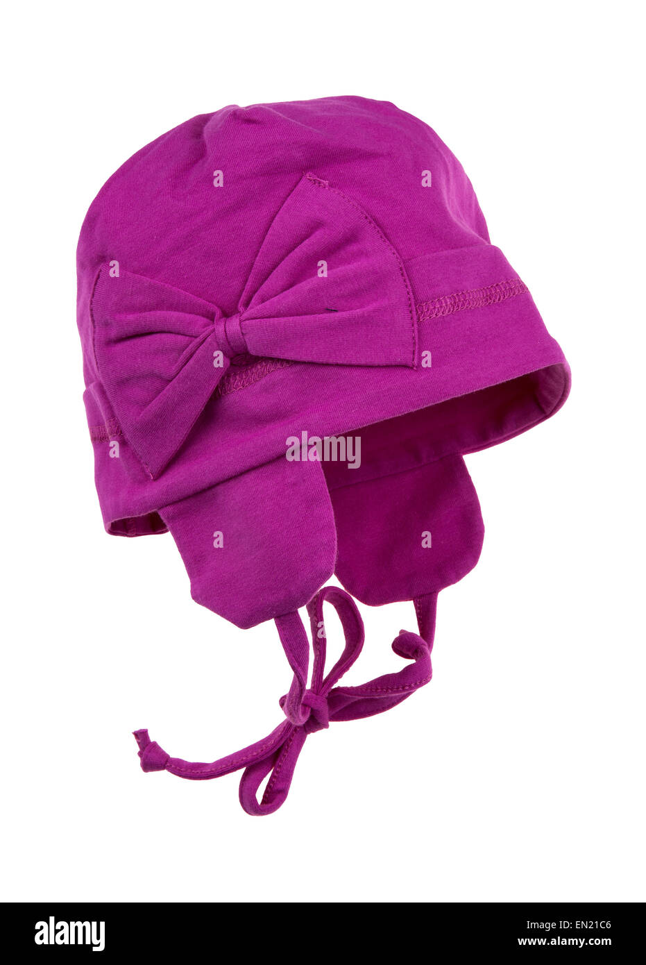 Bambini Cappello invernale isolato su uno sfondo bianco. Foto Stock